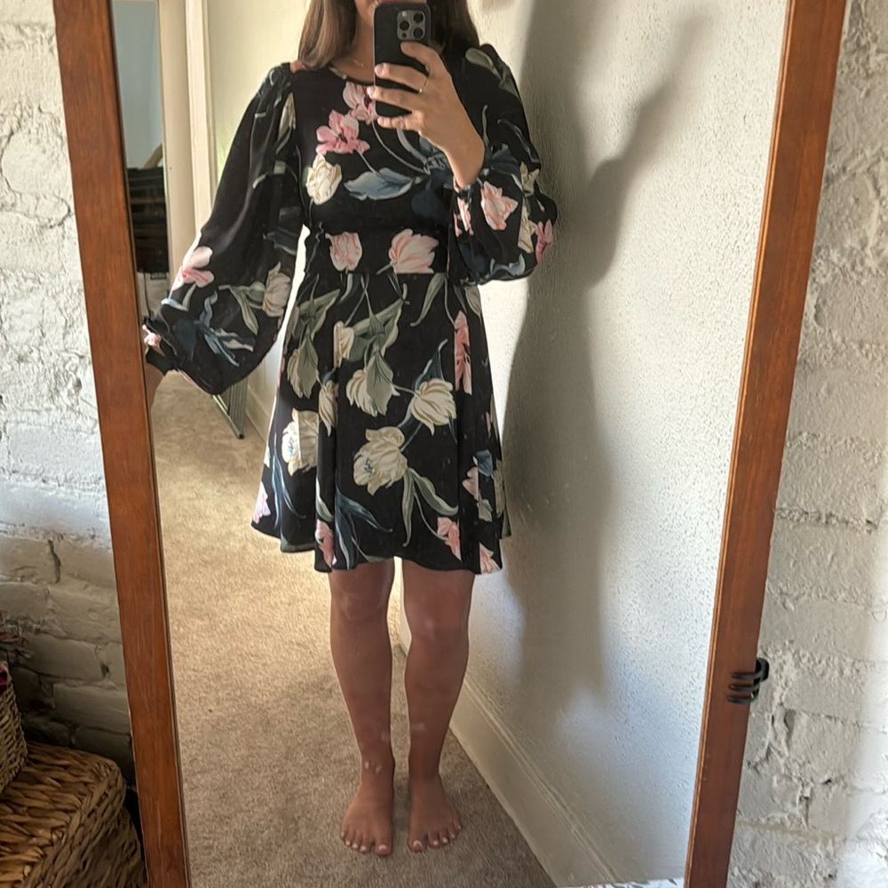 Black floral Yumi Kim dress